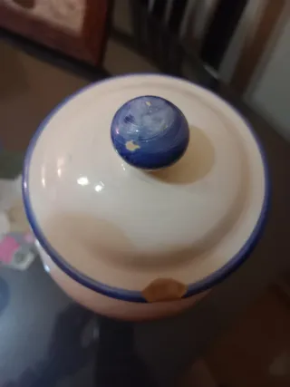 Albarelo Farmacia Azul y Blanco