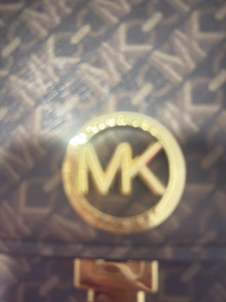 Cartera Michael Kors MK Marrón y Dorada