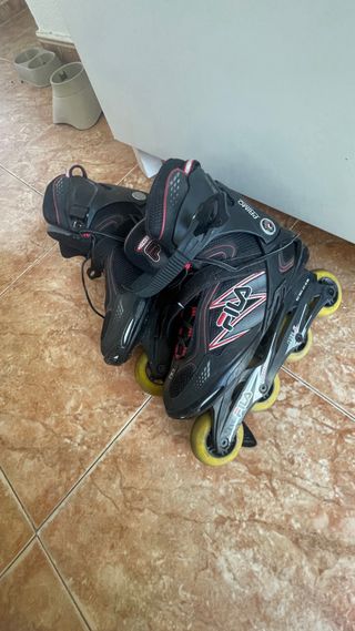 Patines Fila Fitness Adulto Negro/Rojo