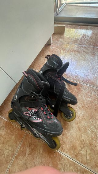 Patines Fila Fitness Adulto Negro/Rojo