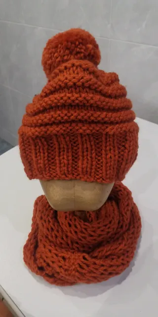 Conjunto gorro y bufanda lana