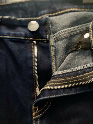 Pantalón Vaquero Vintage Mujer Azul