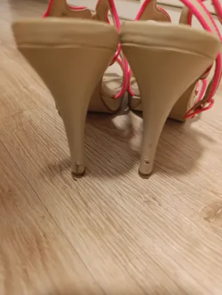 Sandalias Beige y Rosa