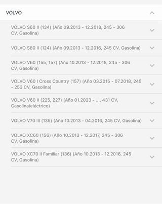Juego Juntas Ajusa 52494300 Volvo 2.0 16V