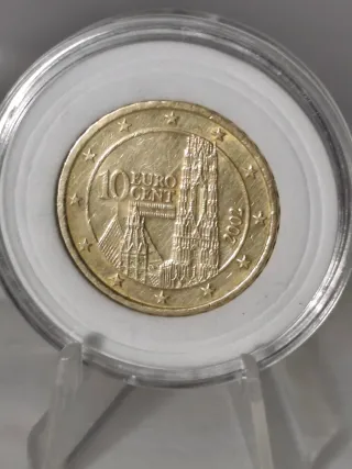 Moneda 10 céntimos Austria 2002
