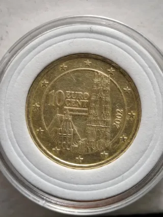 Moneda 10 céntimos Austria 2002