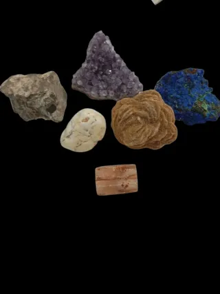 Lotto di minerali naturali