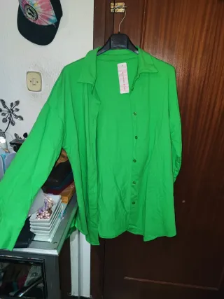 Blusa blanca y morada talla única