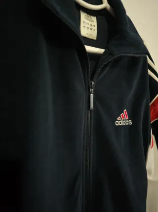 Chaqueta terciopleo Adidas Vintage 80s Azul marino