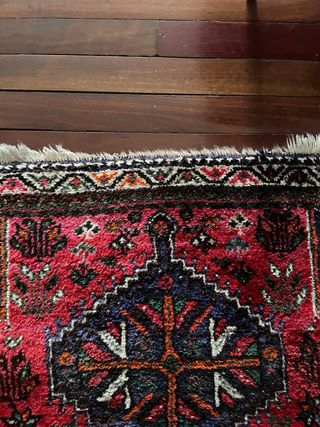 Alfombra Oriental India Afgana Vintage Lana