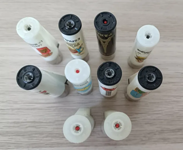 Lote x 10 Antigos Isqueiro CLIPPER Rosca Redonda