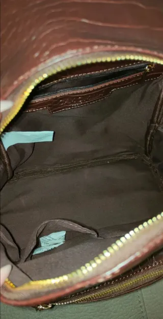 Zainetto Camomilla effetto coccodrillo