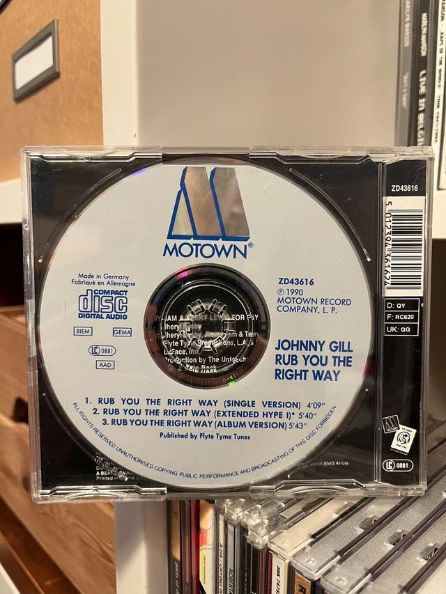 Johnny Gill - Rub You The Right Way (Maxi Single)