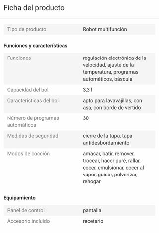 Robot de cocina cecotec mambo 10070