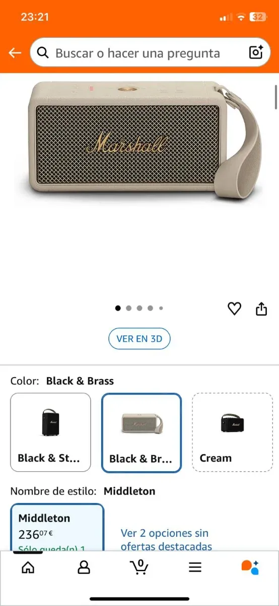 Altavoz Marshall Middleton Nuevo