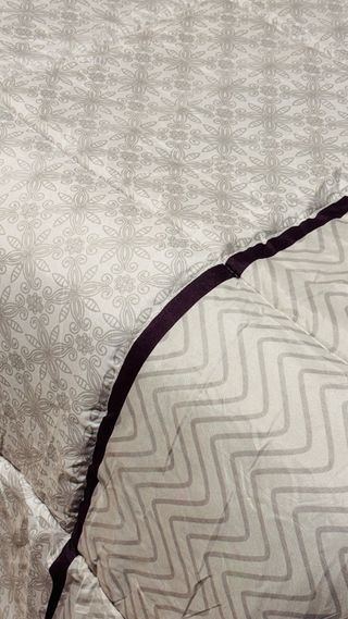 EDREDÓN invierno poliéster beige y gris