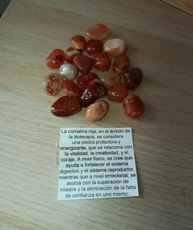 Lote piedras naturales con caja organizadora