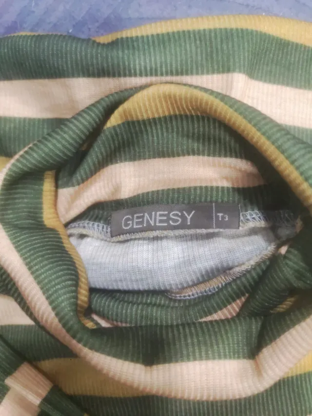 Jersey de rayas verde y amarillo