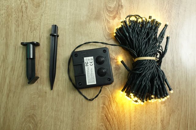 Guirlanda de luzes solares 100 LEDs Natal