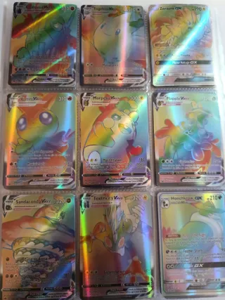 Cartas Pokémon Rainbow VMAX y GX