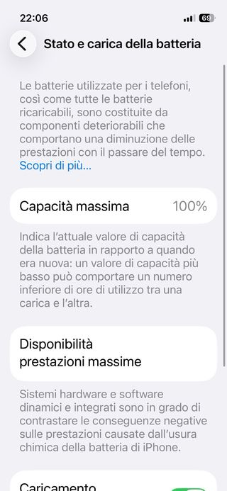 iPhone 13 mini 128GB Rosso batteria 100