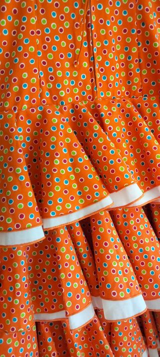 Traje Flamenca Niña 7/8 y Mantón