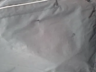 Chaqueta polar azul y gris