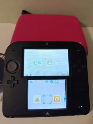 Nintendo 2DS Nera con Caricatore