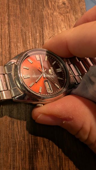 Seiko 5 Automatico Marrone Argento
