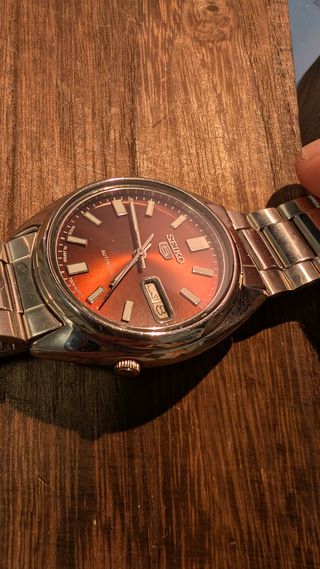Seiko 5 Automatico Marrone Argento