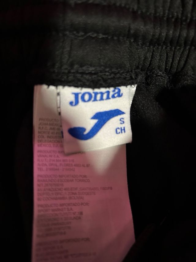 Pantalones Joma Negros