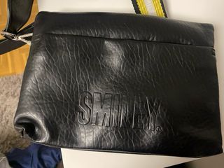 Bolso bandolera Desigual piel negro y amarillo