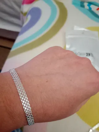 Preciosa Pulsera de plata.