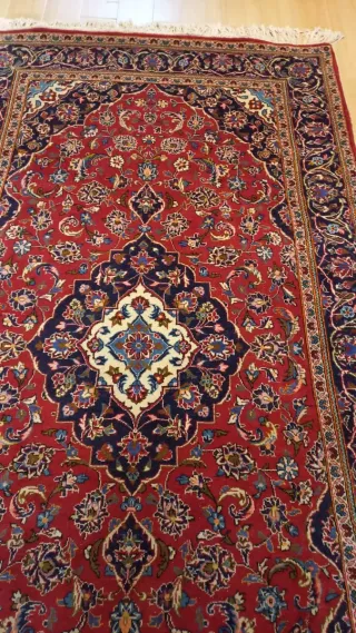 Alfombra Persa Lana Roja y Azul