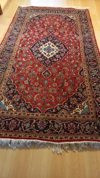 Alfombra Persa Lana Roja y Azul