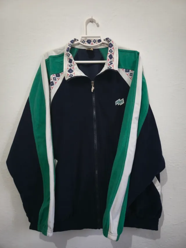 Chaqueta Vintage Mito Años 90s Azul y Verde