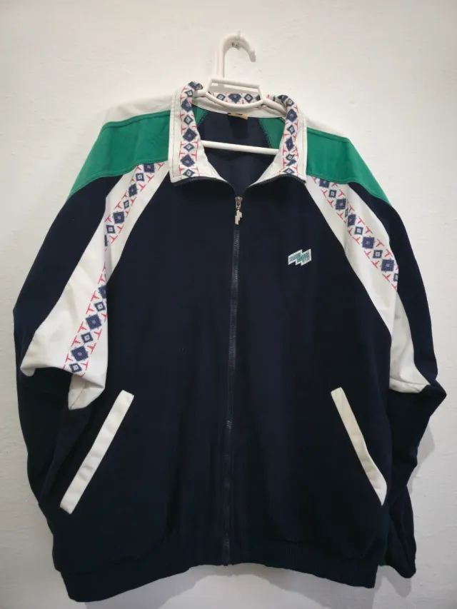 Chaqueta Vintage Mito Años 90s Azul y Verde