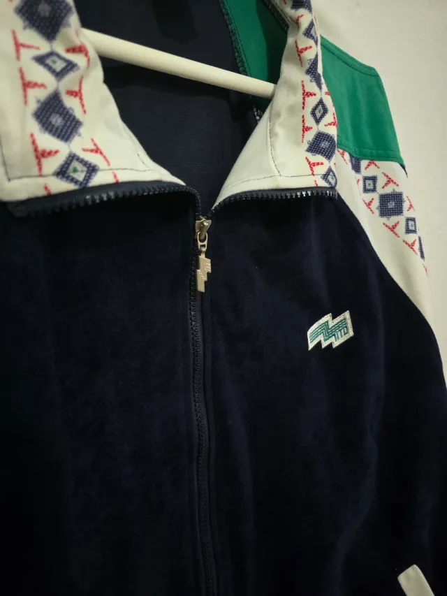 Chaqueta Vintage Mito Años 90s Azul y Verde