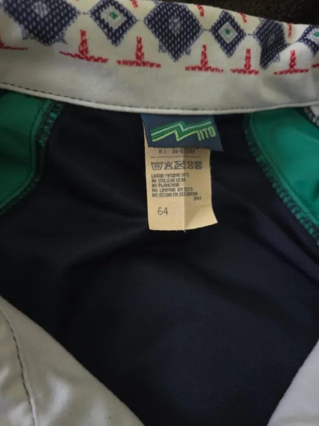 Chaqueta Vintage Mito Años 90s Azul y Verde