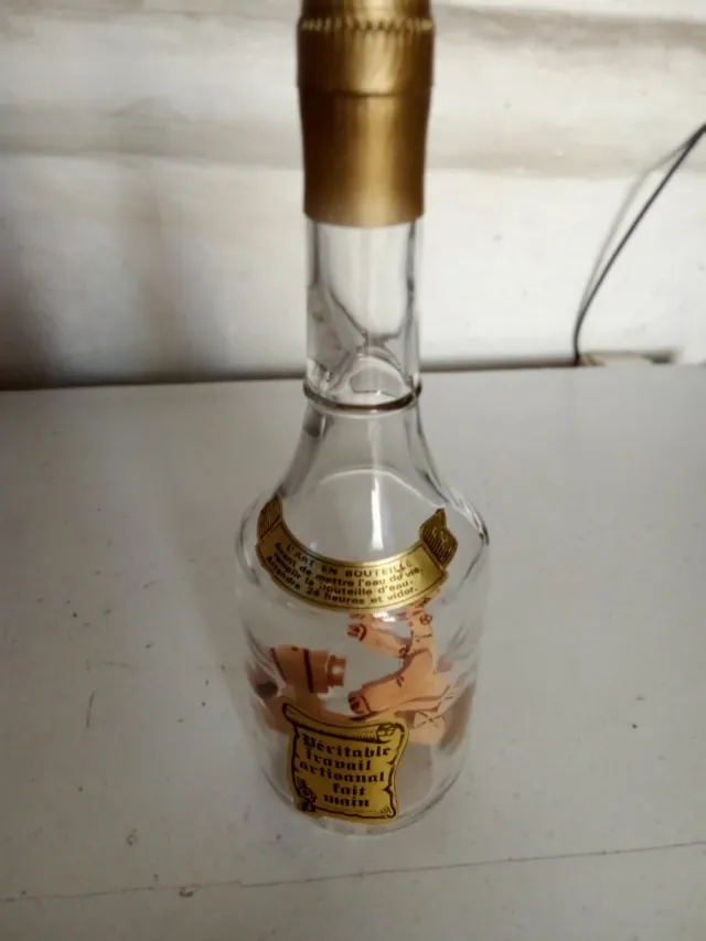 Bottiglia decorativa francese L'Art en Bouteille