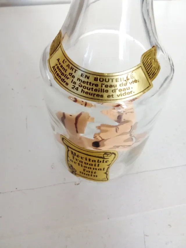 Bottiglia decorativa francese L'Art en Bouteille