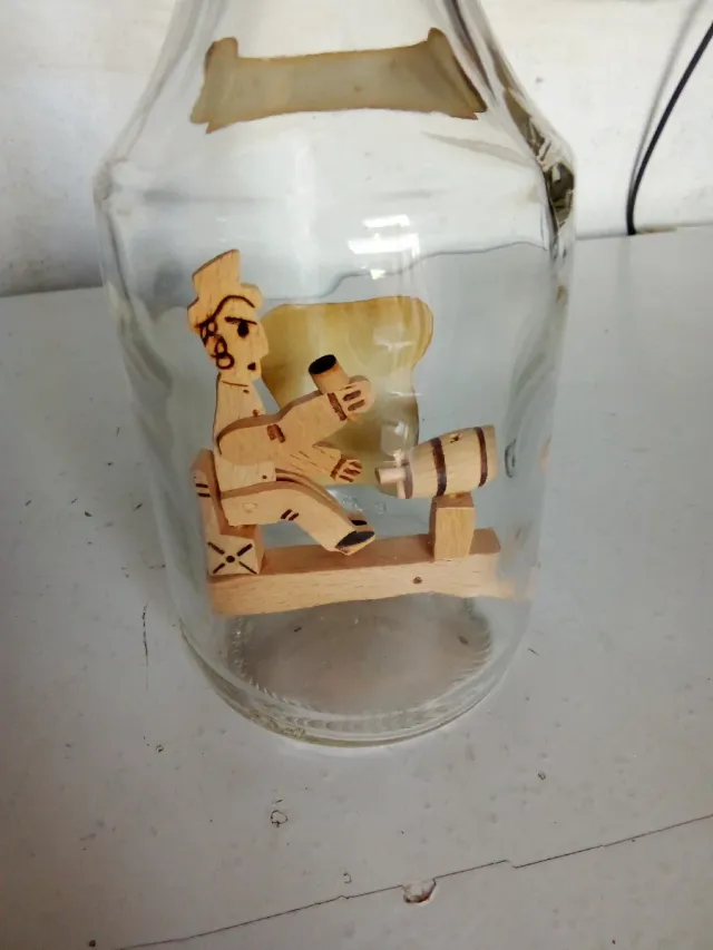 Bottiglia decorativa francese L'Art en Bouteille