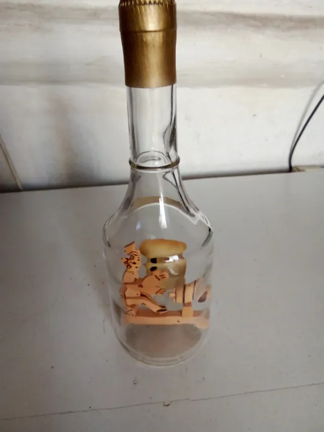 Bottiglia decorativa francese L'Art en Bouteille