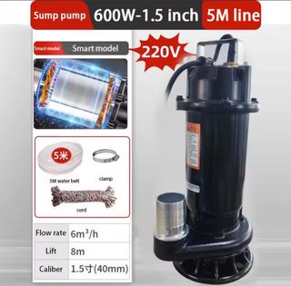 Bomba de agua sumergible sin estrenar