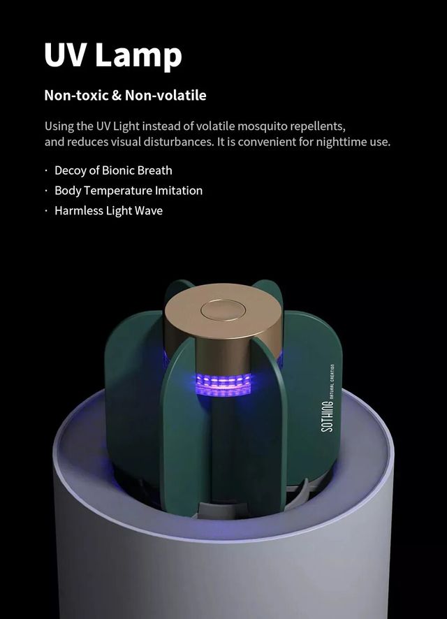 Sothing Lámpara mata mosquitos portátil