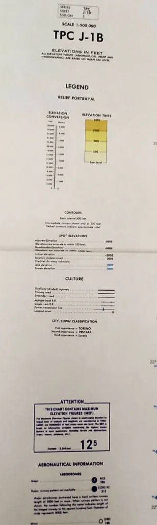 Mapa TPC J-1B Marruecos 144x105cm