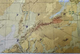 Mapa TPC J-1B Marruecos 144x105cm