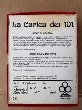 Carte Dal Negro Disney La Carica dei 101 vintage
