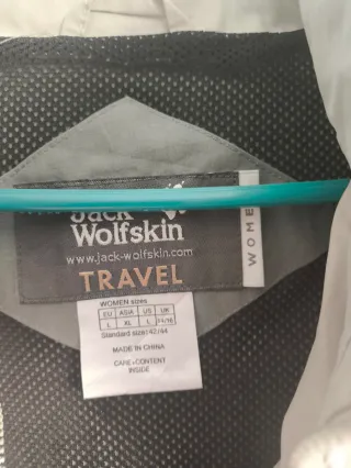 Cortavientos Jack Wolfskin Beige/Gris