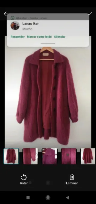 Abrigo Lana Vintage Talla 48